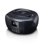 Lenco Draagbare internetradio met DAB+/FM, Bluetooth®, CD-speler en groot LCD-kleurenscherm Zwart