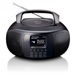 Lenco Draagbare internetradio met DAB+/FM, Bluetooth®, CD-speler en groot LCD-kleurenscherm Zwart