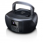 Lenco Draagbare internetradio met DAB+/FM, Bluetooth®, CD-speler en groot LCD-kleurenscherm Zwart