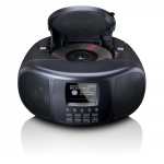 Lenco Draagbare internetradio met DAB+/FM, Bluetooth®, CD-speler en groot LCD-kleurenscherm Zwart