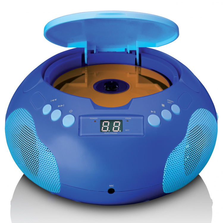 Lenco Draagbare radio / CD-speler met microfoon Blauw