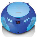 Lenco Draagbare radio / CD-speler met microfoon Blauw