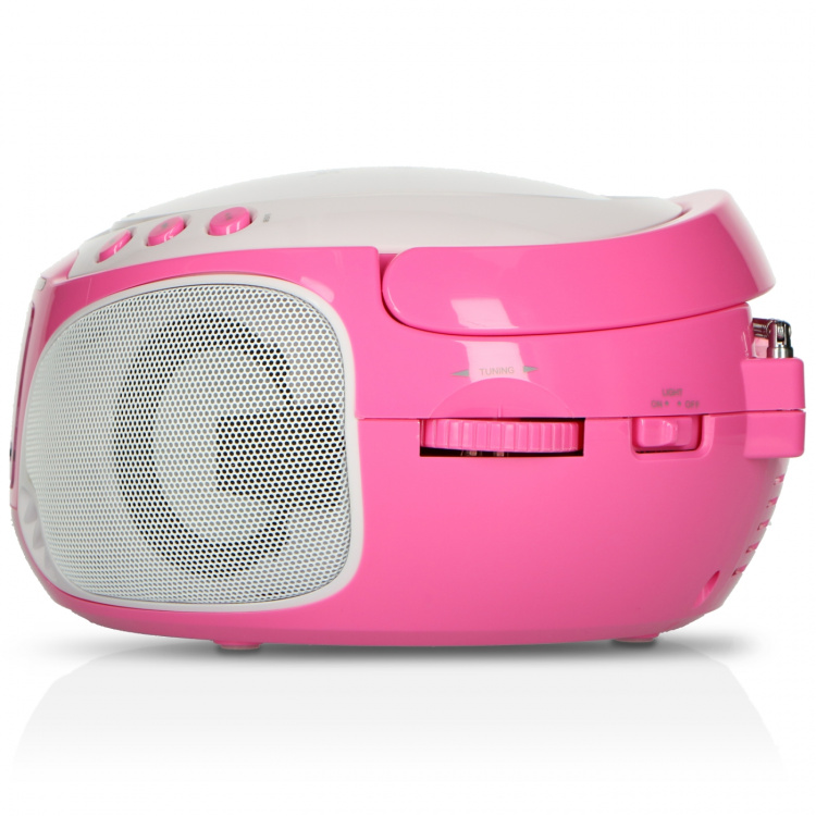 Lenco Draagbare FM Radio CD/MP3/USB Microfoon & Lichteffecten Roze Lenco Draagbare FM Radio CD/MP3/USB Microfoon & Lichteffecten Roze