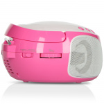 Lenco Draagbare FM Radio CD/MP3/USB Microfoon & Lichteffecten Roze Lenco Draagbare FM Radio CD/MP3/USB Microfoon & Lichteffecten Roze