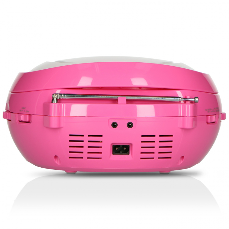 Lenco Draagbare FM Radio CD/MP3/USB Microfoon & Lichteffecten Roze Lenco Draagbare FM Radio CD/MP3/USB Microfoon & Lichteffecten Roze