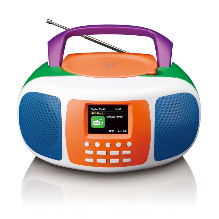 Lenco Draagbare DAB+/FM radio met Bluetooth®, CD-speler en groot LCD kleurendisplay Lenco Draagbare DAB+/FM radio met Bluetooth®, CD-speler en groot LCD kleurendisplay