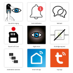 Alecto Slimme Wi-Fi-deurbel met camera, geschikt voor domotica Zwart