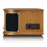 Lenco Houten retro platenspeler met Bluetooth®, DAB+/FM-radio, USB-codering, cd-speler, cassettespeler en ingebouwde speakers Lenco Houten retro platenspeler met Bluetooth®, DAB+/FM-radio, USB-codering, cd-speler, cassettespeler en ingebouwde speakers