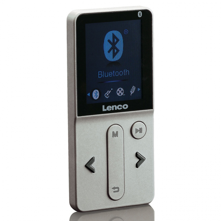 Lenco MP4-speler bluetooth® met 8 GB zilver