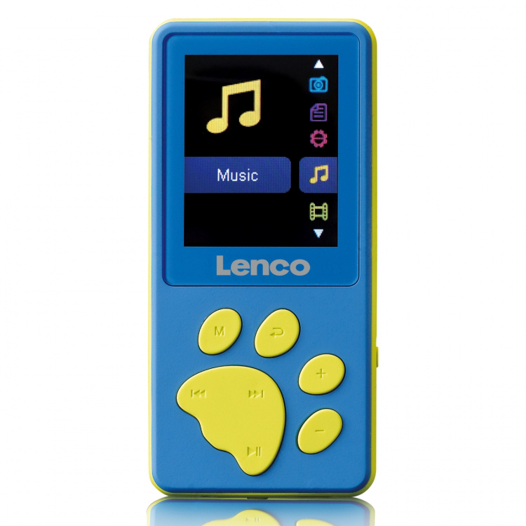 Lenco MP3/MP4-speler met 8 GB geheugen Blauw Lenco MP3/MP4-speler met 8 GB geheugen Blauw