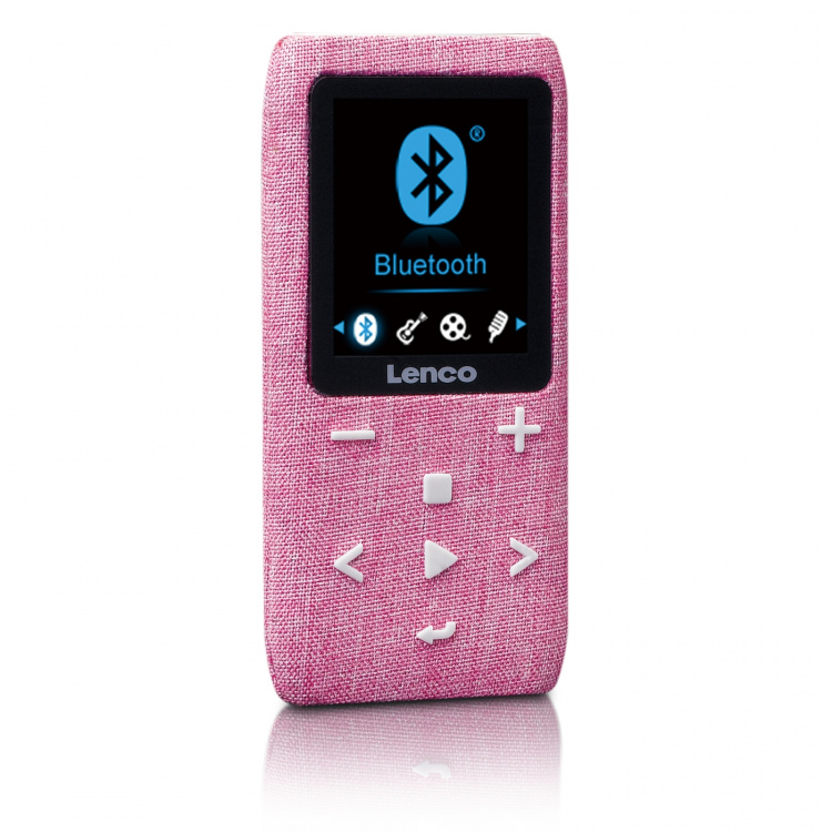 Lenco MP3/MP4-speler met Bluetooth® 8 GB Micro SD-kaart Roze