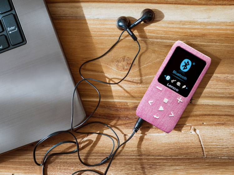 Lenco MP3/MP4-speler met Bluetooth® 8 GB Micro SD-kaart Roze