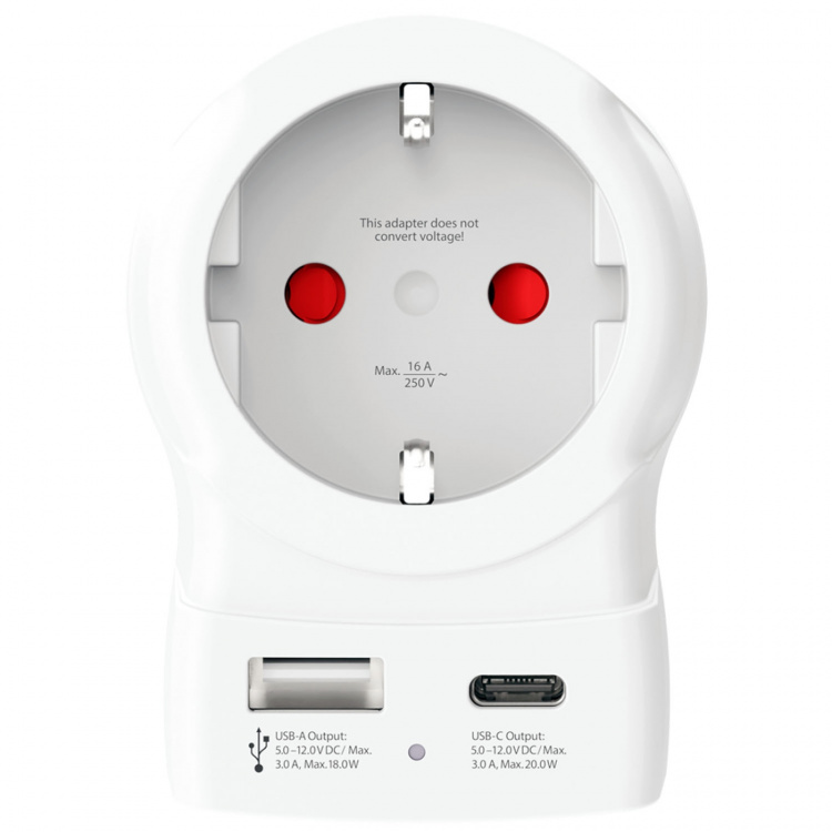 SKROSS Reisadapter Europa naar UK en andere USB-A/USB-C 20W PD Geaard SKROSS Reisadapter Europa naar UK en andere USB-A/USB-C 20W PD Geaard