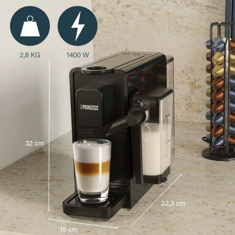 Princess Capsule koffiemachine Latte Pro 20bar 