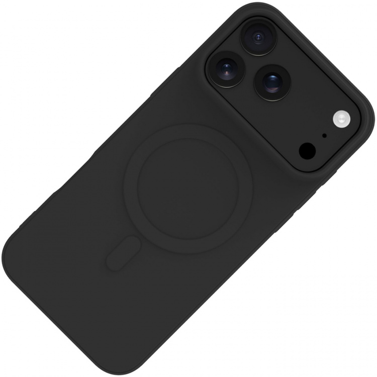 Celly Cromomag Zacht rubberen MagSafe hoesje geschikt voor iPhone 17 Pro Max Zwart Celly Cromomag Zacht rubberen MagSafe hoesje geschikt voor iPhone 17 Pro Max Zwart