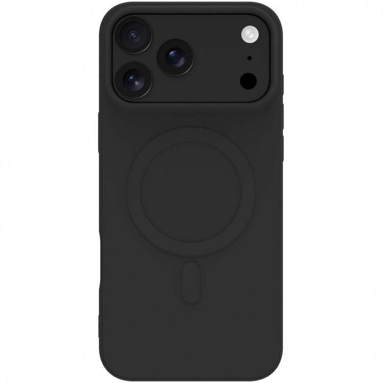 Celly Cromomag Zacht rubberen MagSafe hoesje geschikt voor iPhone 17 Pro Max Zwart Celly Cromomag Zacht rubberen MagSafe hoesje geschikt voor iPhone 17 Pro Max Zwart