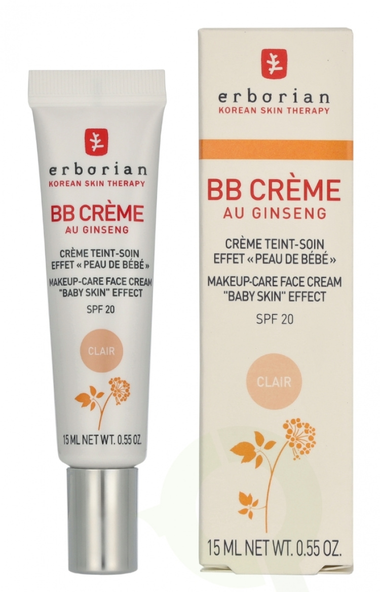 Erborian BB Cream Au Ginseng 5-In-1 Baby Skin Effect SPF20 15 ml Clair