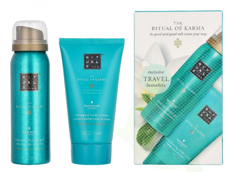 Rituals Karma Giftset 120 ml 48h Hydrating Body Cream 70 ml/Foaming Shower Gel 50 ml
