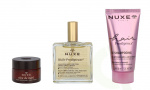 Nuxe The Iconics Giftset 115 ml Huile Prodigieuse 50ml/Honey Lip Balm 15g/High Shine Shampoo 50ml