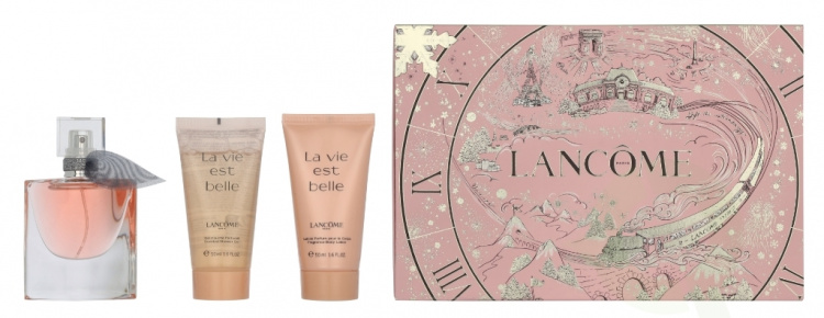 Lancome La Vie Est Belle Giftset 130 ml Edp Spray 30ml/Shower Gel 50ml/Body Lotion 50ml