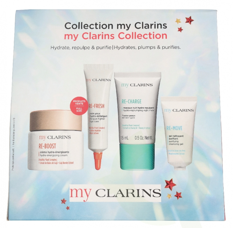 Clarins My Clarins Set 95 ml Cream 50ml/Eye De-Puffer 15ml/Sleep Mask 15ml/Cleansing Gel 15ml