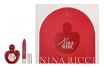 Nina Ricci Nina Rouge Giftset 52.5 ml Edt Spray 50ml/Lipstick 2,5gr