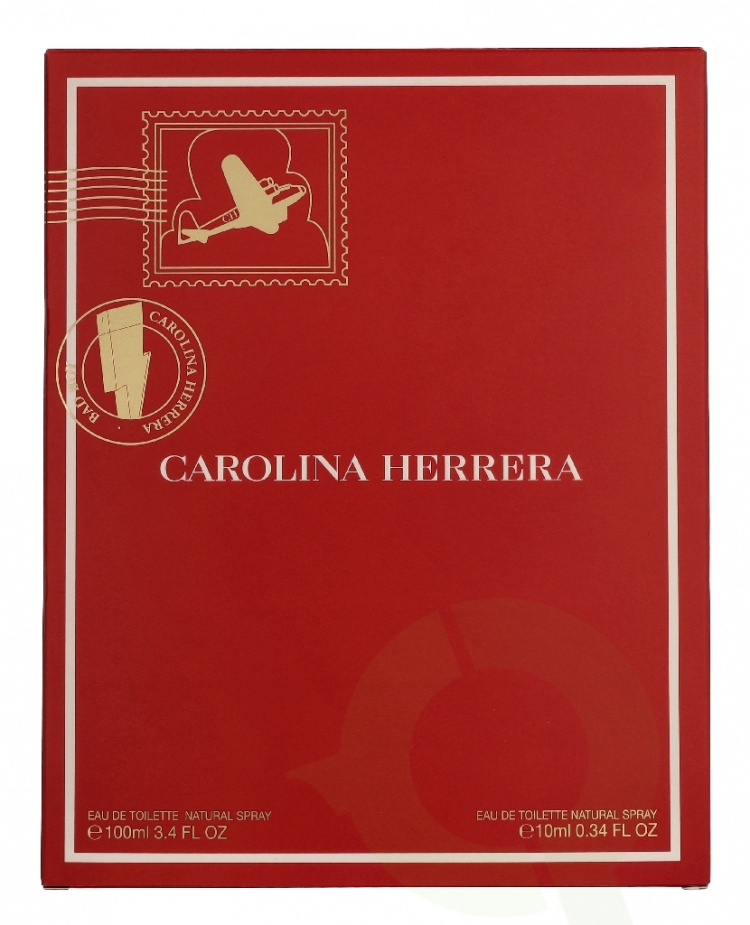 Carolina Herrera Bad Boy Giftset 110 ml Edt Spray 100ml/ Edt Spray 10ml