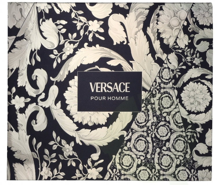 Versace Pour Homme Giftset 150 ml Edt Spray 50ml/Aftershave Balm 50ml/Hair & Body Shampoo 50ml