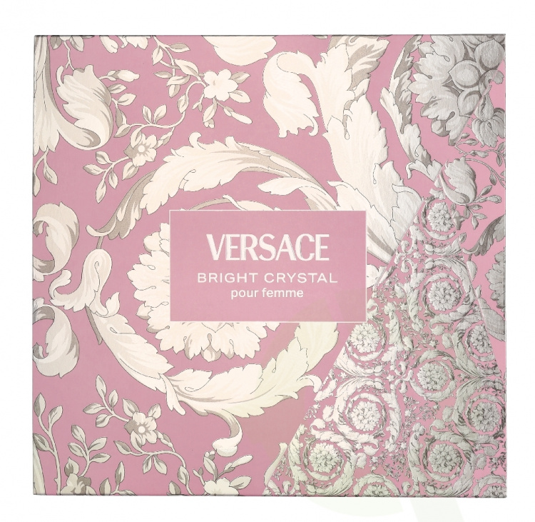 Versace Bright Crystal Giftset 80 ml Edt Spray 30ml/Luminous Body Lotion 50ml