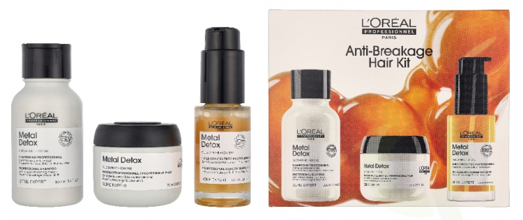 L\'Oreal Serie Expert Metal Detox Set 205 ml Shampoo 100ml/Mask 75ml/Oil 30ml