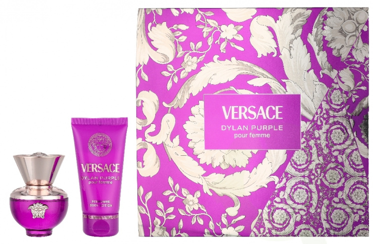Versace Dylan Purple Giftset 80 ml Edp Spray 30ml/Body Lotion 50ml