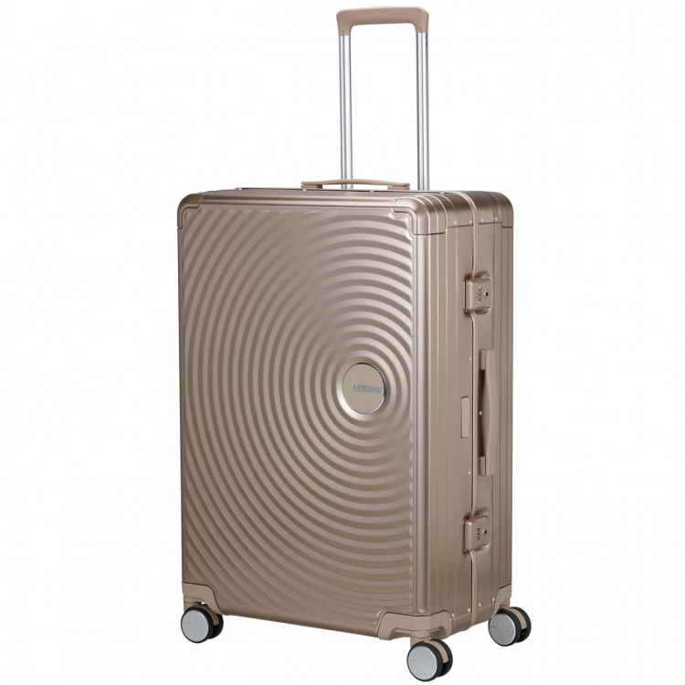 American Tourister Resväska Soundbox Aluminium 77 Large Bronze