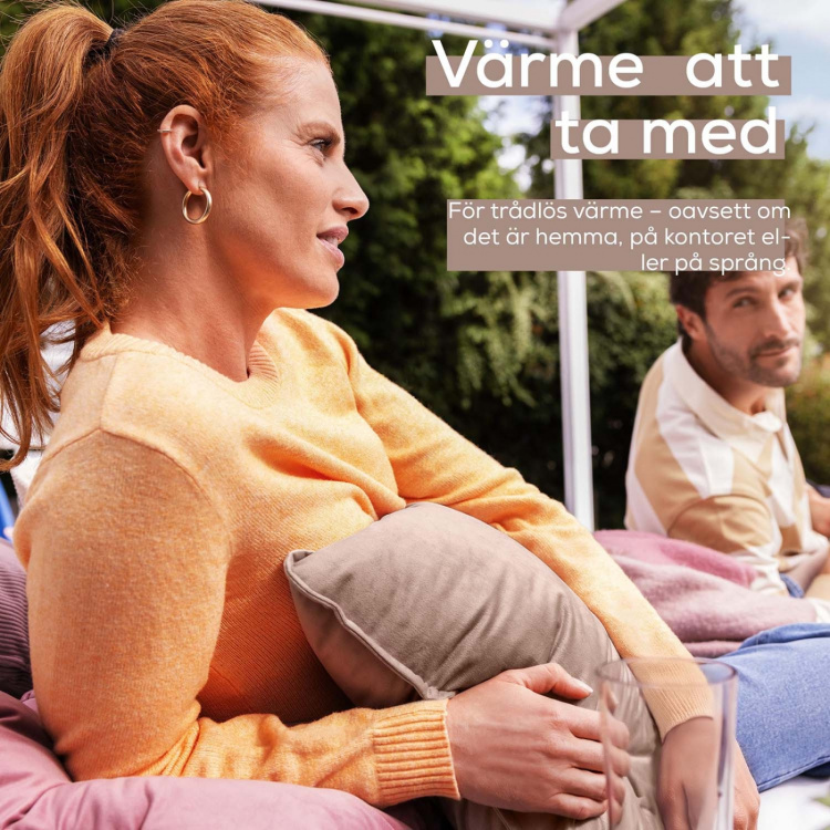 Beurer Värmekudde HK 77 Sladdlös komfort Smokey-Taupe