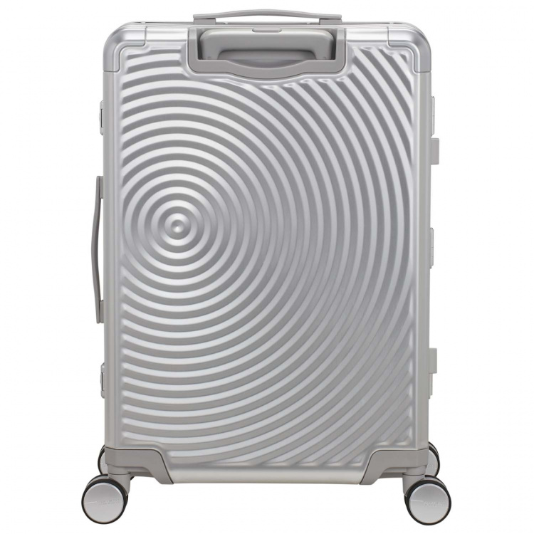 American Tourister Resväska Soundbox Aluminium 68 Medium Silver