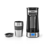 Butler Eenkops koffiezetapparaat | 0,4 l | 750 W | Timerfunctie | Geïsoleerde reisbeker | Automatische uitschakeling | LCD-scherm | Zwart