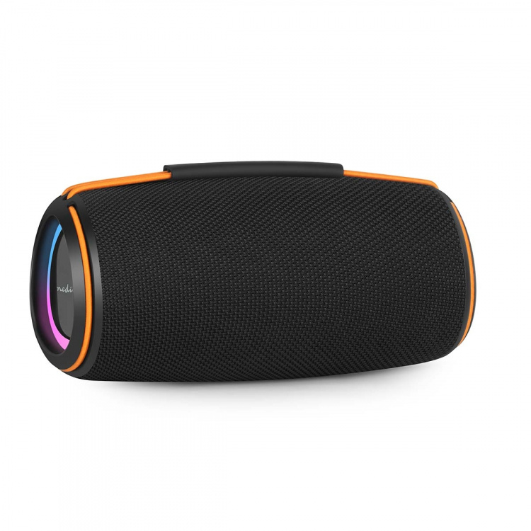 Nedis Bluetooth®-Speaker | 360 min | Handheld Ontwerp | 60 W | Stereo | Buitenshuis / Home / Portable | Oranje / Zwart