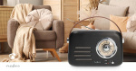 Nedis FM-Radio | Draagbaar Model | Bluetooth® / FM | Accu gevoed / USB Gevoed | Analoog | 10 W | Bluetooth® | Zwart