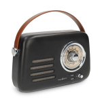 Nedis FM-Radio | Draagbaar Model | Bluetooth® / FM | Accu gevoed / USB Gevoed | Analoog | 10 W | Bluetooth® | Zwart