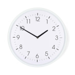 Nedis Wandklok | Diameter: 360 mm | ABS | Stille beweging | Wit