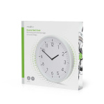 Nedis Wandklok | Diameter: 360 mm | ABS | Stille beweging | Wit