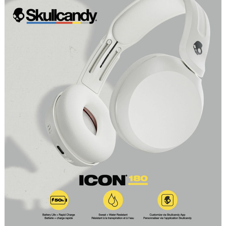 Skullcandy Hörlurar ICON 180 On-Ear Benvit