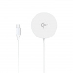 Gear Trådlös Laddare Qi2 Snabbladdning 15W Silver/Aluminium