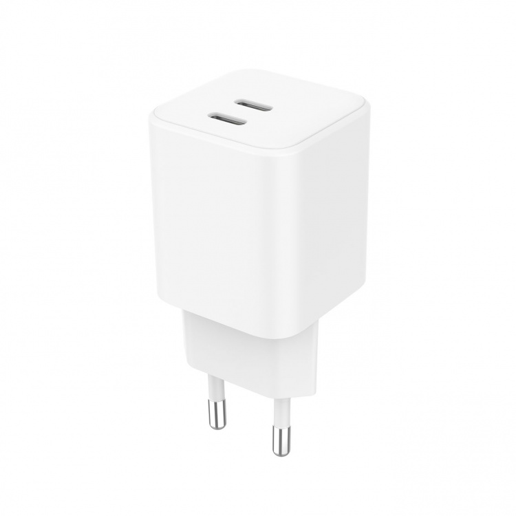 Gear Laddare 220V 2xUSB-C PD/PPS 65W GaN Vit