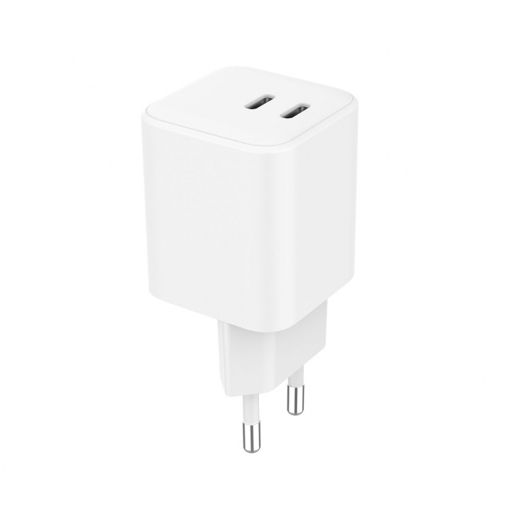 Gear Laddare 220V 2xUSB-C PD/PPS 65W GaN Vit