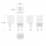 Gear Laddare 220V 2xUSB-C PD/PPS 65W GaN Vit