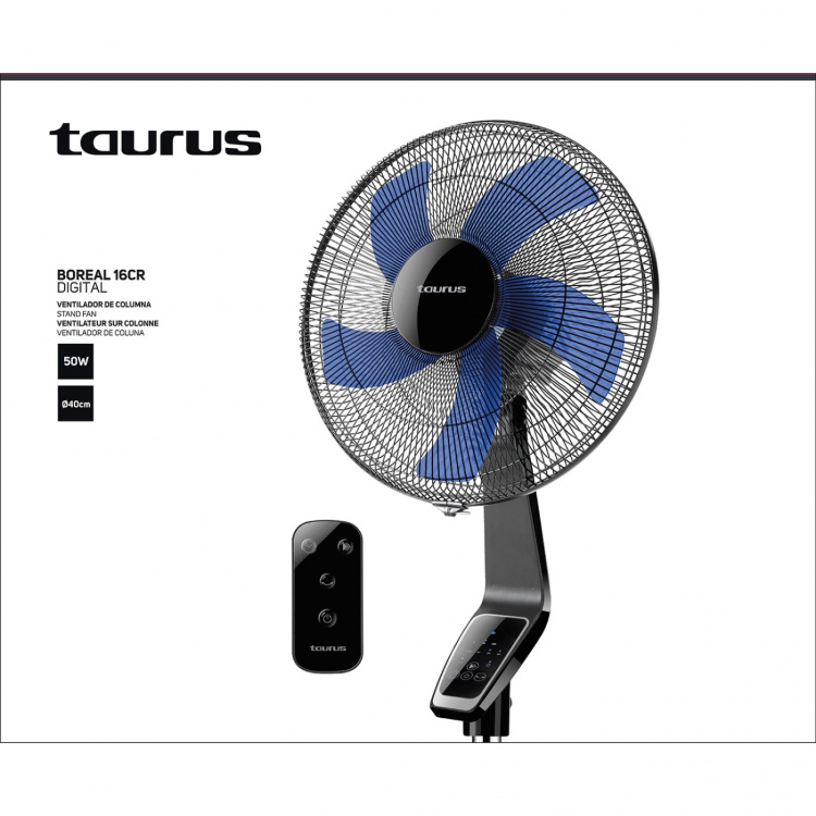 Taurus Fläkt Boreal 16cr Digital Pelare Svart 40cm