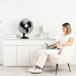 Taurus Skrivbordsfläkt Greco 16 Svart 40cm