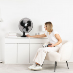 Taurus Skrivbordsfläkt Greco 16 Svart 40cm