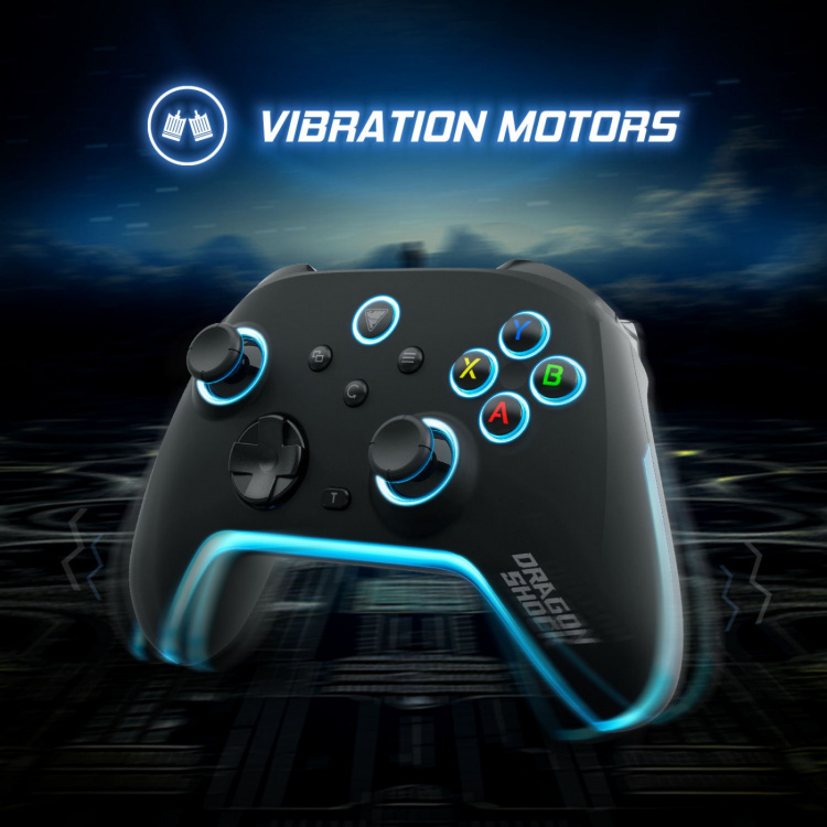 DragonShock Handkontroll Aurora+ Holder - iOS/Android/PC/PS3 Svart