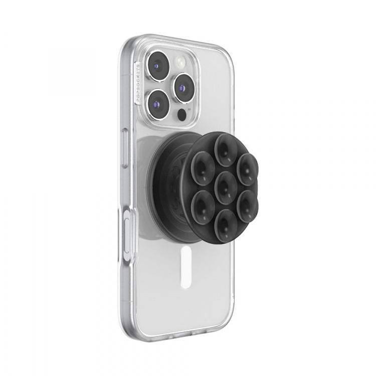 PopSockets Suck-Up Grip för MagSafe Translucent Black